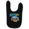 sharks will kill you Baby Bibs