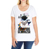 who loves miniatur schnauzer Ladies Curvy T-Shirt
