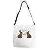 my butt hurts Adjustable Strap Totes