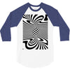 optical illusion 3/4 Sleeve Shirt