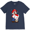 mario licking toad V-Neck Tee