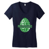 Preggosaurus Egg Funny Women's V-Neck T-Shirt