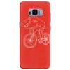 shark riding bicycle bike funny Samsung Galaxy S8 Plus