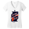 make games not war Women's V-Neck T-Shirt