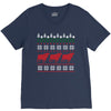 cow christmas V-Neck Tee