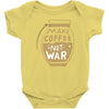 make coffee not war Baby Onesie