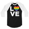 lgbt love 3/4 Sleeve Shirt