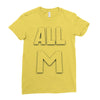 all m Ladies Fitted T-Shirt