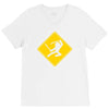ninja crossing sign V-Neck Tee