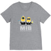men in black V-Neck Tee
