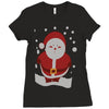 christmas santa Ladies Fitted T-Shirt
