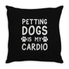 pet dog ladies slogan Throw Pillow