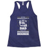 Never Underestimate A Dad With An Engineering Degree Racerback Tank