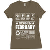 Born In February Ladies Fitted T-Shirt