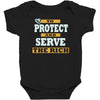 to protect and serve the rich Baby Bodysuit