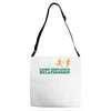 long distance relationship Adjustable Strap Totes