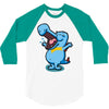 blue crocodile! 3/4 Sleeve Shirt