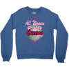 quens are born [your date] Crewneck Sweatshirt