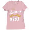 queens are born in 1981 Ladies Fitted T-Shirt
