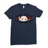 September Peeking Out Baby Boy Ladies Fitted T-Shirt