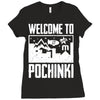 welcome to pochinki Ladies Fitted T-Shirt