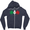 bat man mexican flag mexico logo Zipper Hoodie
