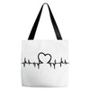 Heart Beat Tote Bags