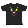 reindeer face novelty christmas Toddler T-shirt