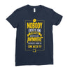 nobody exists on purpose Ladies Fitted T-Shirt
