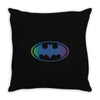 new batman gradient color logo Throw Pillow