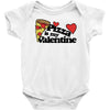 pizza is my valentine Baby Bodysuit