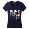 Wine Club pub Women's V-Neck T-Shirt