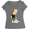 rap simpson Women's Triblend Scoop T-shirt
