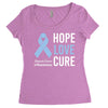 hope love cure stomach cancer awareness Women's Triblend Scoop T-shirt