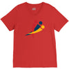 red blu yellow V-Neck Tee