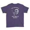 i'm awesome  funnycomic deal with it party retro cool Youth Tee