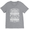 Real Kings Are Born On December 17 V-Neck Tee
