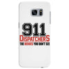 911 dispatcher heroes black logo Samsung Galaxy S7 Edge Case