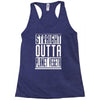 straight outta planet vegeta Racerback Tank