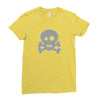 Skull Ghost Ladies Fitted T-Shirt
