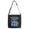 i have two tıtles aunt and dogmom an i rock them both flowers Adjustable Strap Totes
