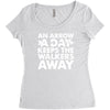 an arrow a day zombie dary Women's Triblend Scoop T-shirt