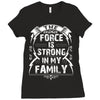 The force is strong in my family... Ladies Fitted T-Shirt