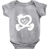 heart walking Baby Onesie