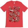 rood en wit T-Shirt