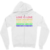 love is love, black lives matter, climate change is real, immigrants m Zipper Hoodie