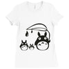 totoro Ladies Fitted T-Shirt