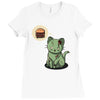 zombie cat Ladies Fitted T-Shirt