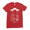 ufo zone 2 Ladies Fitted T-Shirt