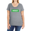 Weed Hypebeast Ladies Curvy T-Shirt
